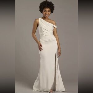 DB Studio Asymmetrical off-the-shoulder dress